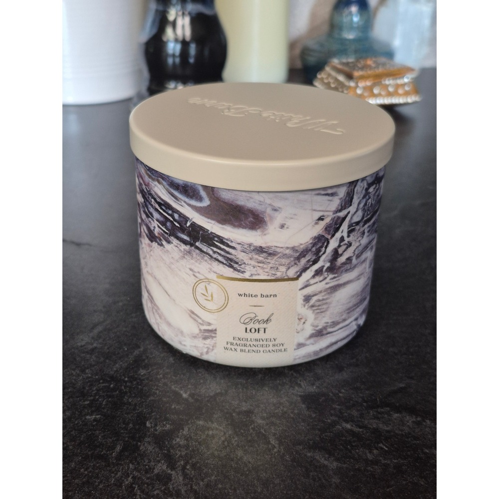White Barn Book Loft Candle 14.5 Bath & Body Works 3 Wick‎ Soy Blend Candle New